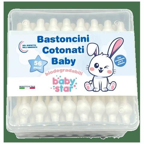 Babystar Bastoncini Cotonati 56 Pezzi - Foto 1