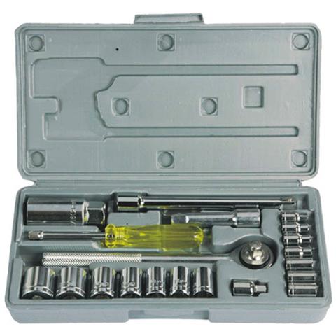 Set chiavi a bussola 20 pezzi acciaio al carbonio in cassetta di plastica - Foto 1