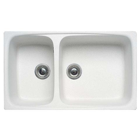 Lavello incasso 86 x 50 granitek Colore bianco antico - Foto 1