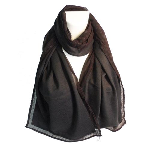 Sciarpa Unisex Pashmina 7084 Moro - Foto 1