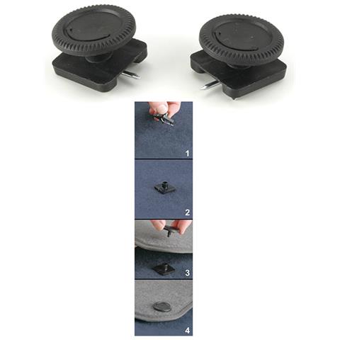 Set 2 Pz Clip Ferma Tappeti ""no Slip - Foto 4