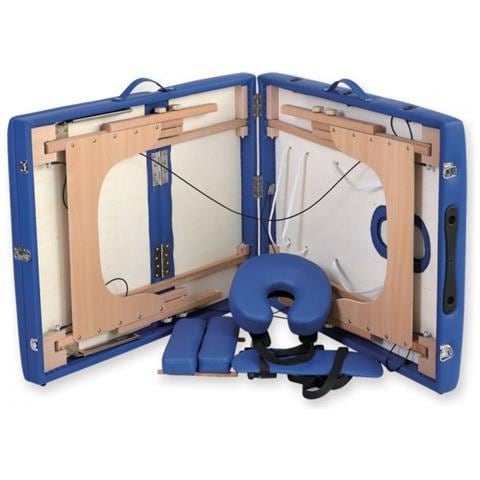 LETTINO DA MASSAGGIO IN LEGNO A 3 SEZIONI - blu - Foto 2