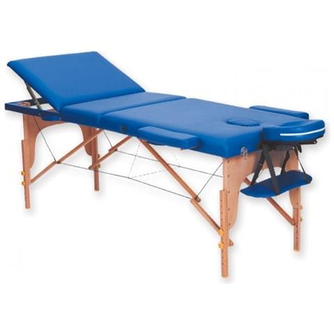 LETTINO DA MASSAGGIO IN LEGNO A 3 SEZIONI - blu - Foto 3