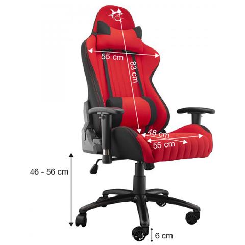 Sedia Da Gioco Red Devil - Foto 4