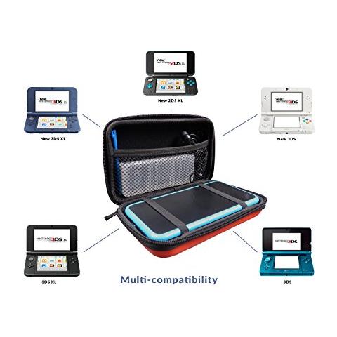 Custodia Per 2ds Nuovo Nintendo 3ds Xl Xl Nuovo E - E Custodia Rigida Resistente Agli Urti Al Nuovo Nintendo 3ds Xl Nuova E 2ds Xl Console E Accessori - Borsa Bianca E Rossa - Foto 2