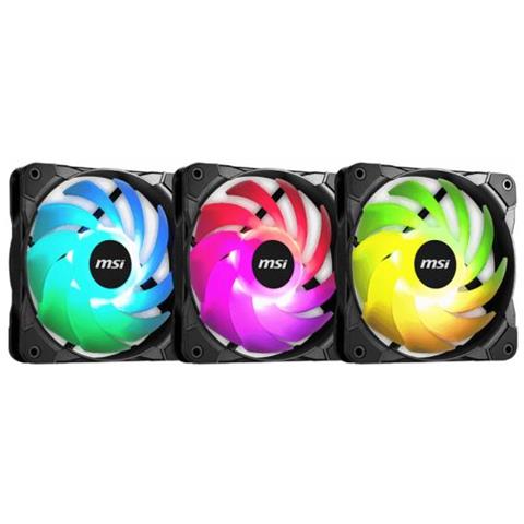Max F12a-3 Argb Pwm Performance Case Fan - 120mm - Triple Pack - Foto 1