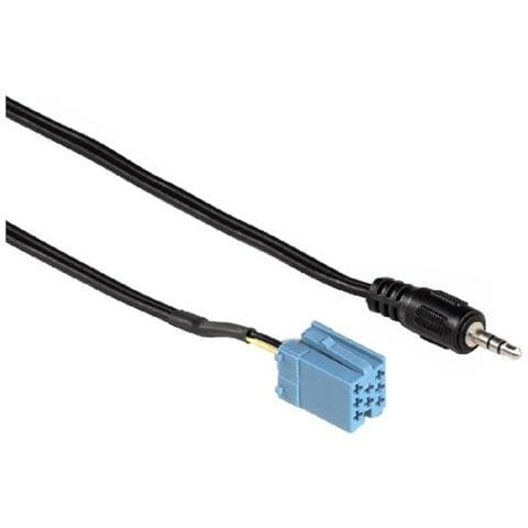 AUX IN Adapter for Becker / Blaupunkt / VDO 1.2m 3.5mm Nero cavo audio - Foto 1