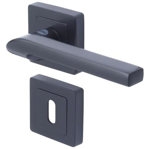 Ypp7spc Maniglia Quadrata Da 7 Nero Modello Siena Passaggio Chiave - Foto 1