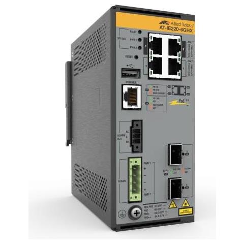 Switch di Rete IE220-6GHX Gestito L2 Gigabit Ethernet (10/100/1000) 4 Porte Supporto Power over Ethernet (PoE) - Foto 1