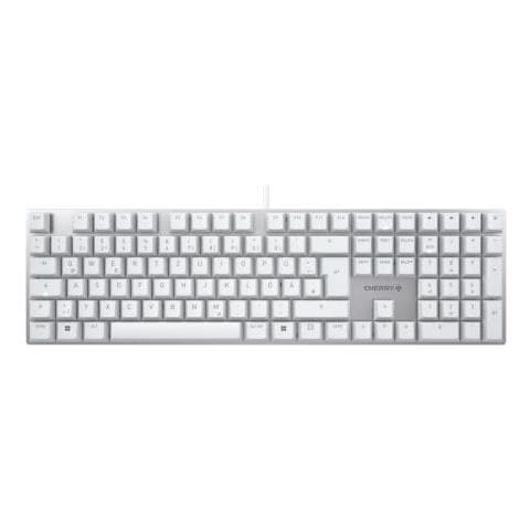 Tastiera Gaming USB Meccanica QWERTZ MX Marrone Colore Bianco - Foto 1