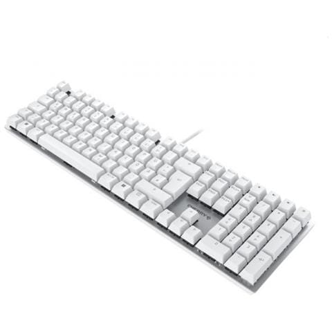 Tastiera Gaming USB Meccanica QWERTZ MX Marrone Colore Bianco - Foto 2