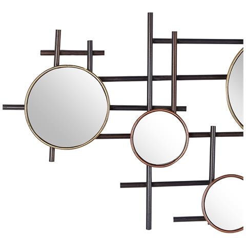 Specchio Ibos 113 Cm 55 Cm Metallo Nero - Foto 5