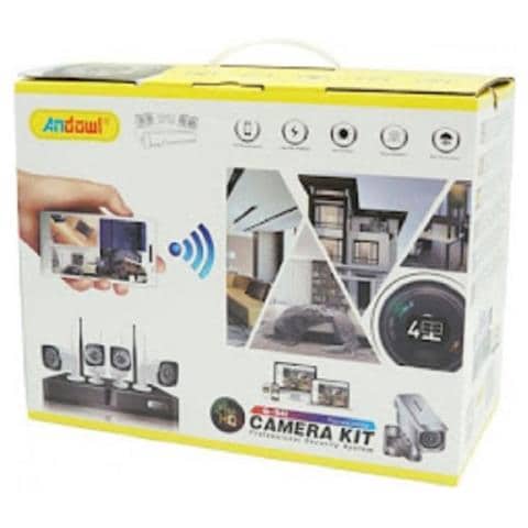 Kit di Videosorveglianza Wireless Wifi 4 Canali Sistema Registrazione Cctv Hd 4 Telecamera Q-s4i - Foto 4