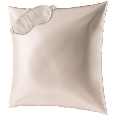 Beauty Sleep Set L Federa (80x80) E Maschera Per Dormire In Seta - Foto 1