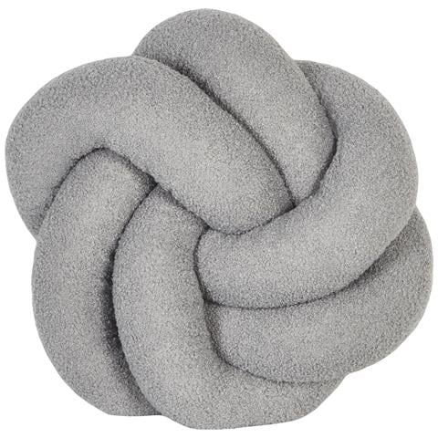 Cuscino Decorativo Angelonia Bouclé 45 X 45 Cm Grigio Tinta Unita - Foto 2