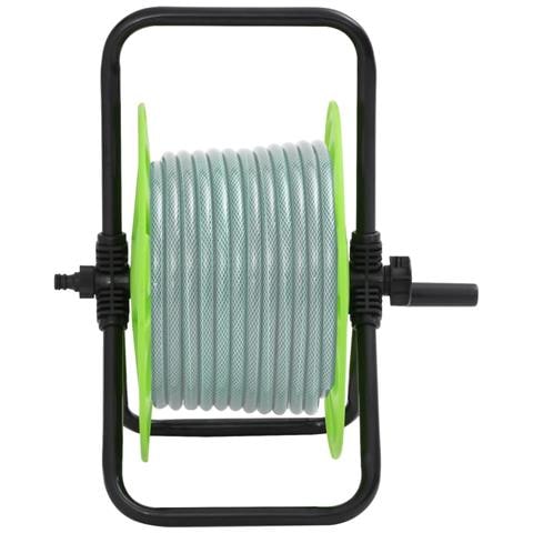Carrello Avvolgitubo Autonomo Tubo Flessibile 45 M 1/2"" Acciaio - Foto 2