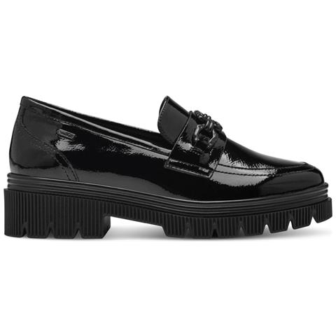 Black Patent Elegant Closed Loafers Mocassino Sintetico E Tessile Scarpe Donna Nero Eu 40, 5-24710-43 018 - Foto 2