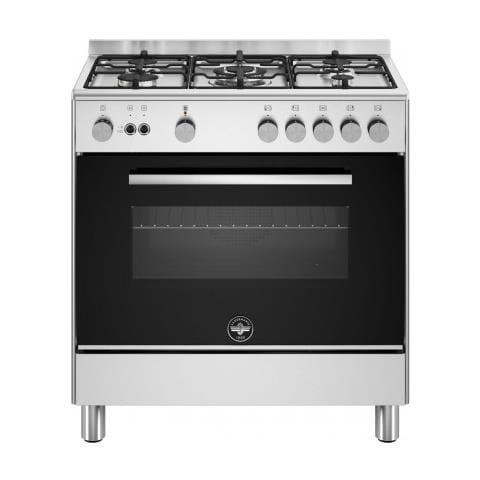 Cucina Elettrica S64021X / 24 5 Fuochi a Gas Forno Elettrico Multifunzione Termoventilato Classe A 80 cm Colore Inox - Foto 1