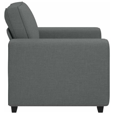 Poltrona Grigio Scuro 60 cm in Tessuto - Foto 9