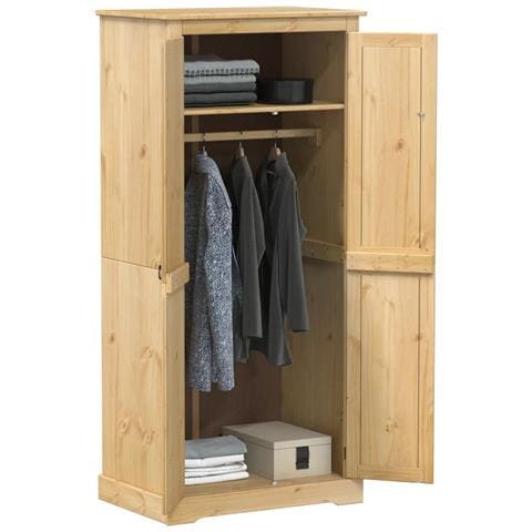 Lusso Casadino -  Armadio Corona 76x50x170 Cm In Legno Massello Di Pino - Foto 8