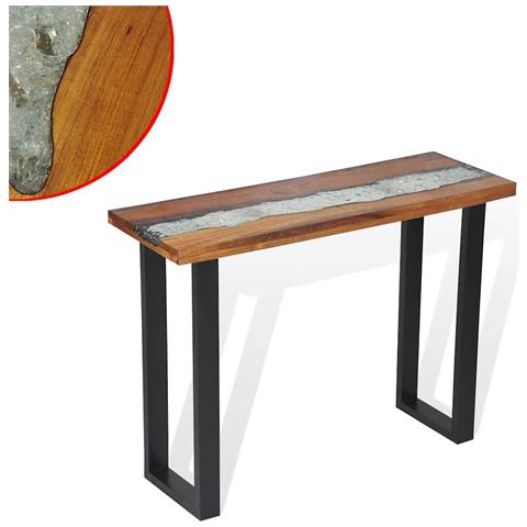 Tavolo Consolle In Teak 100x35x75 Cm - Foto 1