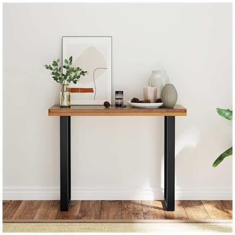Tavolo Consolle In Teak 100x35x75 Cm - Foto 2