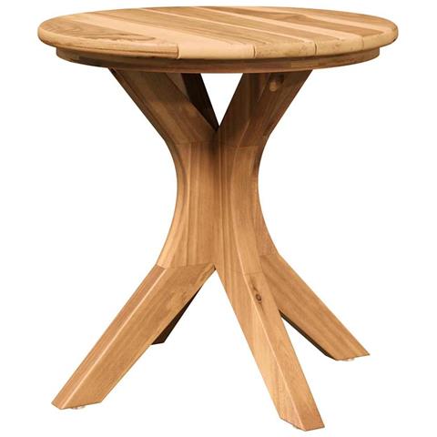 Tavolo da Giardino Ø40x41 cm Legno Massello Teak - Foto 1