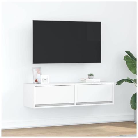 Mobile TV  Bianco 100x31x25,5 cm in legno ingegnerizzato - Foto 2