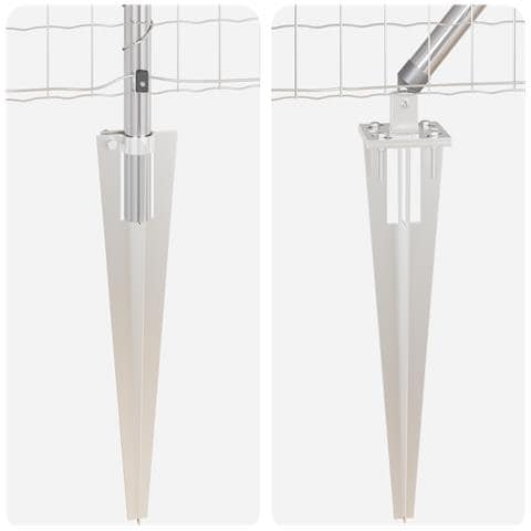 Recinzione Euro con 13 pali a spillo 0.6x25 m in acciaio zincato - Foto 9