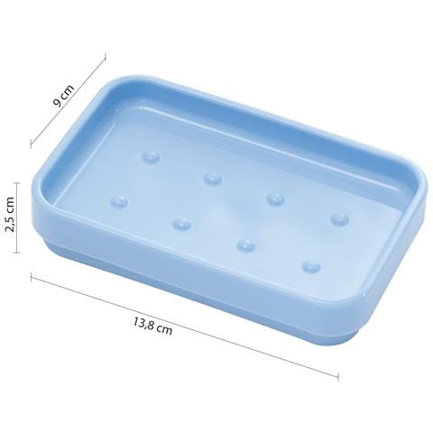 Portasapone D'appoggio In Plastica Riciclata 6398 Serie Seventy Celeste - Foto 2