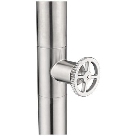 Imex Doccia Piscina In Acciaio 316 Design Raffinato Resistente Alla Corrosione Con Rubinetto Monoforo E Diffusore Orientabile - Modello Pool - Foto 5