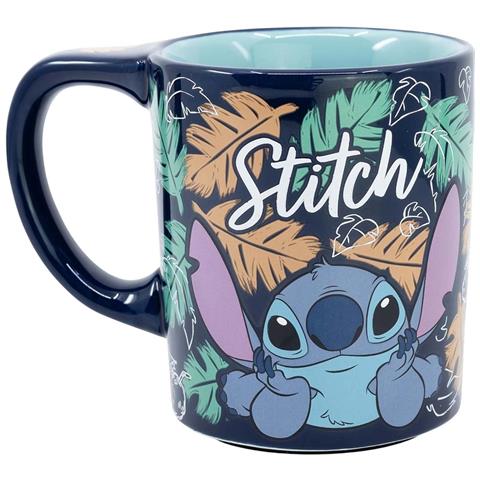 Tazza 300ml Stitch Antigoccia Dropsafe Collezione Ohana, Blu Marine - Foto 5