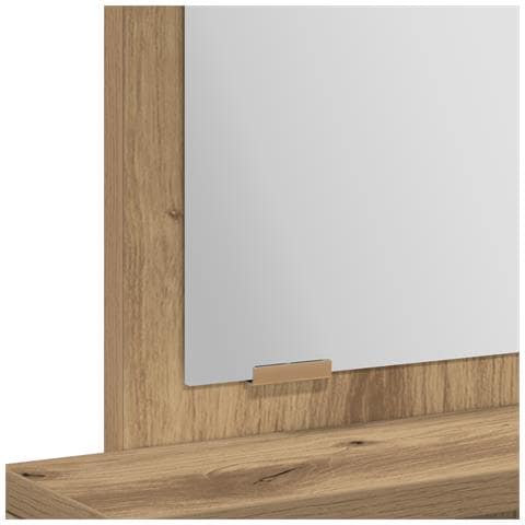 Tavolo da trucco  con cassetti in Rovere Artigianale 50x41x140 cm - Foto 9