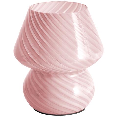 Lampada Da Tavolo Lobo Vetro Rosa - Foto 2