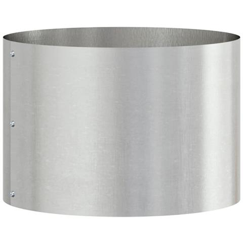 Vaso da giardino Argento 30 x 30 x 20 cm Acciaio inossidabile - Foto 1