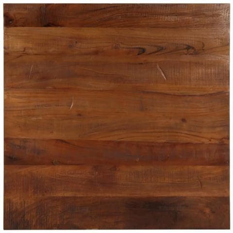 Piano Tavolo 70x70x2,5 cm Quadrato Legno Massello di Recupero - Foto 1