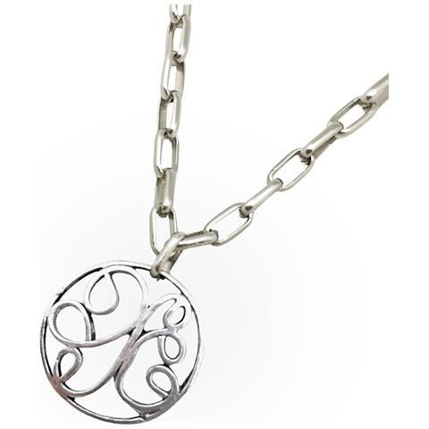 Collana A Labirinto Placcata In Argento Con Passante. - Foto 2