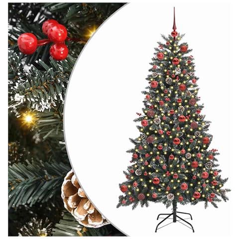 Albero di Natale artificiale con 300 LED Verde 180 cm - Foto 1