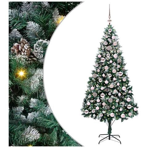 Albero di Natale artificiale con 300 LED Verde 210 cm - Foto 1