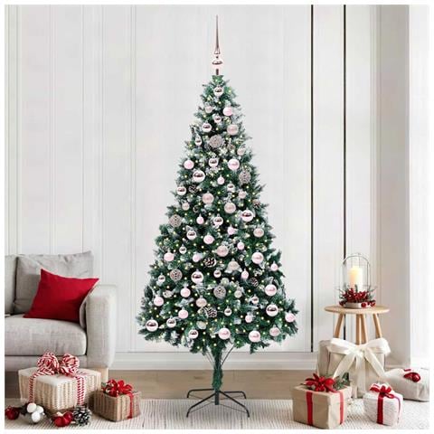 Albero di Natale artificiale con 300 LED Verde 210 cm - Foto 2