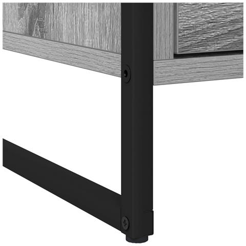 Comodino Grigio Sonoma 50 x 39,5 x 50 cm Legno multistrato - Foto 9