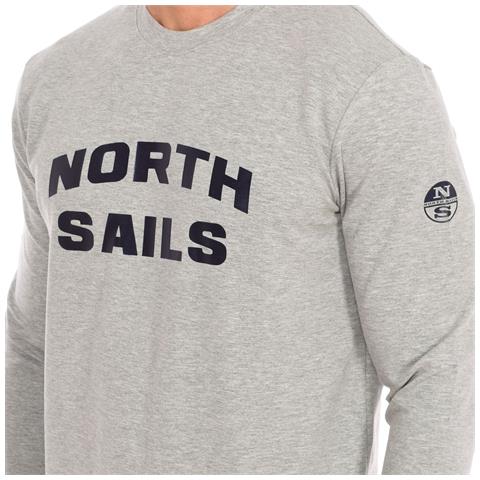 Felpa Girocollo A Maniche Lunghe 9024170 Da Uomo - Foto 2