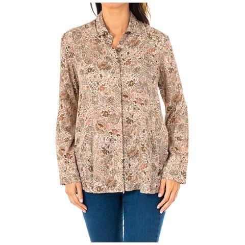 Camicia Da Donna A Maniche Lunghe Con Collo A Revers Kwc002 - Foto 1