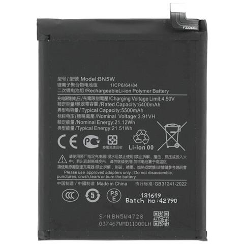 Oem Batteria Testata Pari Originale Bn5w Per Xiaomi Redmi Note 14 Pro 4g - 5g - Foto 1