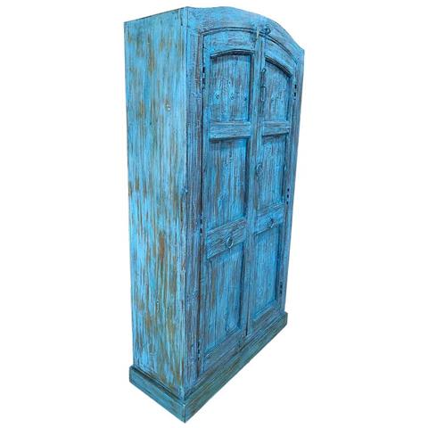 Armadio In Legno Fatto A Mano 90-100x37x170-195h Cm - Foto 1