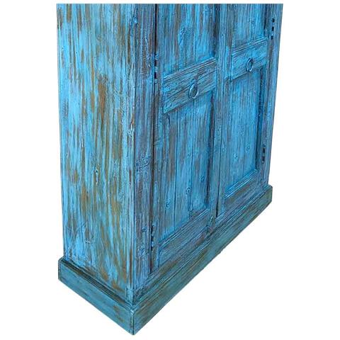 Armadio In Legno Fatto A Mano 90-100x37x170-195h Cm - Foto 8