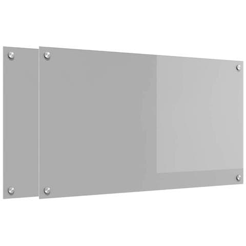 Rivestimento da Cucina 2 pcs Grigio chiaro 90 x 50 cm - Foto 1