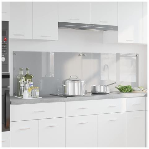Rivestimento da Cucina 2 pcs Grigio chiaro 90 x 50 cm - Foto 2