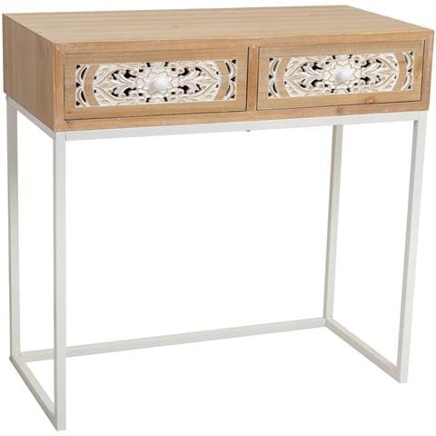 Mobile Da Ingresso In Legno Marrone 80x42x79 - Foto 1