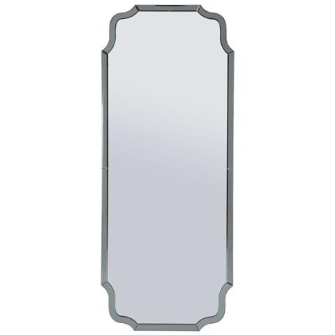 Specchio Con Cornice Classico 8-grigio-mdf-150x60x2 Cm - Foto 1
